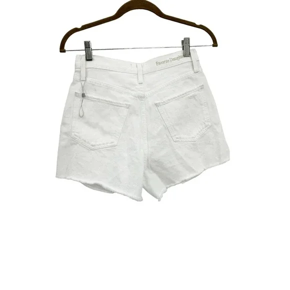 Favorite Daughter The Juni High Rise Short In Nocolor White Size 25 NWOT